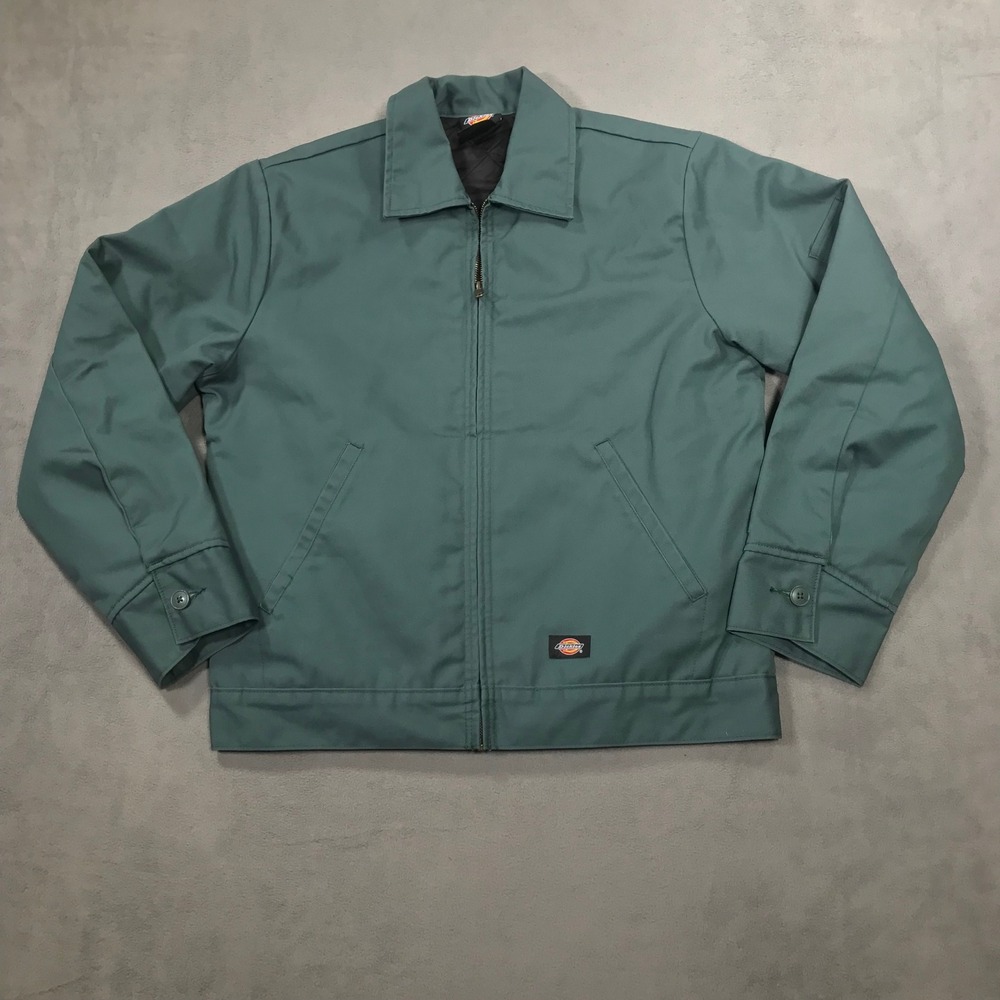 Vintage Dickies Eisenhower Jacket Spruce Green Y2K Workwear Insulated Mens Med